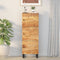 vidaXL - Hoge - kast - met - 3 - deuren - 40x33x110 - cm - massief - mangohout - en - ijzer