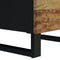 vidaXL - Hoge - kast - met - 3 - deuren - 40x33x110 - cm - massief - mangohout - en - ijzer