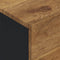 vidaXL - Hoge - kast - met - 3 - deuren - 40x33x110 - cm - massief - mangohout - en - ijzer