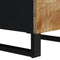 vidaXL - Hoge - kast - met - 3 - deuren - 40x33x110 - cm - massief - mangohout - en - ijzer