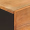 vidaXL - Hoge - kast - met - 3 - deuren - 40x33x110 - cm - massief - acaciahout - en - ijzer