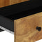 vidaXL - Hoge - kast - met - lade - 60x33x100 - cm - massief - mangohout - en - ijzer