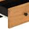 vidaXL - Hoge - kast - met - lade - 60x33x100 - cm - massief - acaciahout - en - ijzer