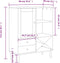 vidaXL - Hoge - kast - SENJA - 90x40x112 - cm - rattan - look - grenenhout - bruin
