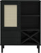 vidaXL - Hoge - kast - SENJA - 90x40x112 - cm - rattan - look - grenenhout - zwart
