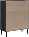 vidaXL - Hoge - kast - SENJA - 90x40x112 - cm - rattan - look - grenenhout - zwart