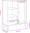 vidaXL - Hoge - kast - SENJA - rattan-look - 90x40x112 - cm - grenenhout - bruin