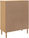 vidaXL - Hoge - kast - SENJA - rattan-look - 90x40x112 - cm - grenenhout - bruin