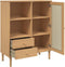 vidaXL - Hoge - kast - SENJA - rattan-look - 90x40x112 - cm - grenenhout - bruin