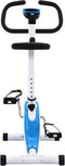 vidaXL - Hometrainer - met - bandweerstand - blauw