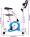 vidaXL - Hometrainer - met - bandweerstand - blauw