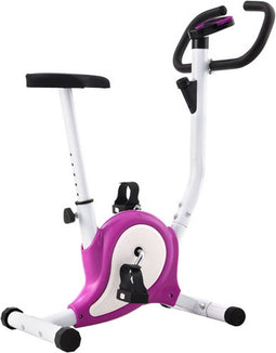 vidaXL - Hometrainer - met - bandweerstand - paars