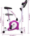 vidaXL - Hometrainer - met - bandweerstand - paars