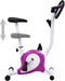 vidaXL - Hometrainer - met - bandweerstand - paars