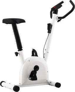 vidaXL - Hometrainer - met - bandweerstand - wit