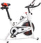 vidaXL - Hometrainer - met - hartslagsensoren - wit - en - rood