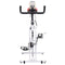 vidaXL - Hometrainer - met - hartslagsensoren - wit - en - rood