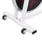 vidaXL - Hometrainer - met - hartslagsensoren - wit - en - rood