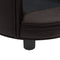 vidaXL - Hondenbank - 48x48x32 - cm - pluche - en - kunstleer - bruin