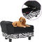 vidaXL - Hondenbank - 57x34x36 - cm - pluche - grijs