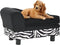 vidaXL - Hondenbank - 57x34x36 - cm - pluche - grijs