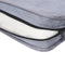 vidaXL - Hondenbank - 57x34x36 - cm - pluche - grijs