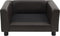 vidaXL - Hondenbank - 60x43x30 - cm - pluche - en - kunstleer - bruin
