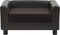 vidaXL - Hondenbank - 60x43x30 - cm - pluche - en - kunstleer - bruin