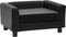 vidaXL - Hondenbank - 60x43x30 - cm - pluche - en - kunstleer - zwart