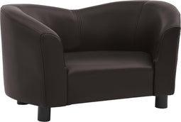 vidaXL - Hondenbank - 67x41x39 - cm - kunstleer - bruin