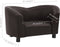 vidaXL - Hondenbank - 67x41x39 - cm - kunstleer - bruin