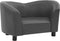 vidaXL - Hondenbank - 67x41x39 - cm - kunstleer - grijs