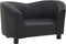 vidaXL - Hondenbank - 67x41x39 - cm - kunstleer - zwart