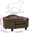 vidaXL - Hondenbank - 67x47x36 - cm - pluche - bruin