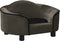 vidaXL - Hondenbank - 67x47x36 - cm - pluche - donkergrijs