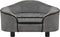 vidaXL - Hondenbank - 67x47x36 - cm - pluche - grijs