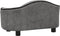 vidaXL - Hondenbank - 67x47x36 - cm - pluche - grijs