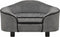 vidaXL - Hondenbank - 67x47x36 - cm - pluche - zwart