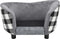 vidaXL - Hondenbank - 68x38x38 - cm - pluche - grijs