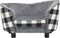 vidaXL - Hondenbank - 68x38x38 - cm - pluche - grijs