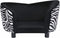 vidaXL - Hondenbank - 68x38x38 - cm - pluche - zwart