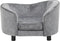 vidaXL - Hondenbank - 69x49x40 - cm - pluche - blauw