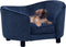 vidaXL - Hondenbank - 69x49x40 - cm - pluche - blauw