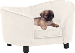 vidaXL - Hondenbank - 69x49x40 - cm - pluche - bruin