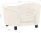 vidaXL - Hondenbank - 69x49x40 - cm - pluche - crèmekleurig