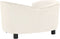 vidaXL - Hondenbank - 69x49x40 - cm - pluche - crèmekleurig