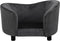 vidaXL - Hondenbank - 69x49x40 - cm - pluche - donkergrijs