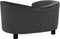 vidaXL - Hondenbank - 69x49x40 - cm - pluche - donkergrijs