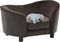 vidaXL - Hondenbank - 69x49x40 - cm - pluche - en - kunstleer - donkergrijs