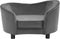 vidaXL - Hondenbank - 69x49x40 - cm - pluche - en - kunstleer - zwart